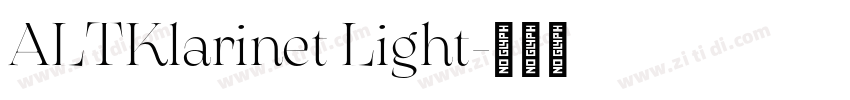 ALTKlarinet Light字体转换